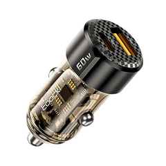60W PD Car Charger Fast Charging for iPhone Samsung
