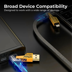 65W 4-in-1 USB-C Fast Charging Cable