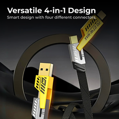 65W 4-in-1 USB-C Fast Charging Cable