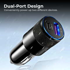 68W Fast Car Charger for iPhone, Samsung, Xiaomi