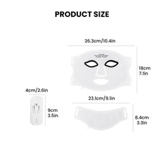 7-Color LED Photon Face & Neck Therapy Mask - size