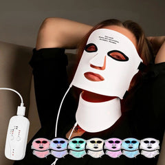 7-Color LED Photon Face & Neck Therapy Mask