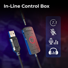 7.1 Surround Sound Headphone PS4 PS5 Mixer