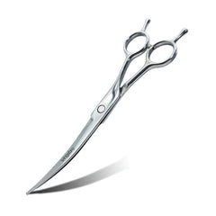 7.5__Curved_Straight_Pet_Grooming_Scissors_-_Silver