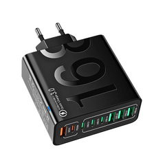 150W 8-Port USB Fast Charger with QC 3.0 & PD