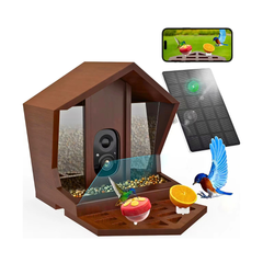 AI Smart Bird Feeder Camera with Solar Charging
