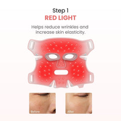 ANLAN 5-Color LED Therapy Silicone Facial Mask - step 1