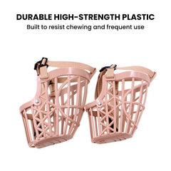 Adjustable Basket Dog Muzzle — Breathable, Secure Fit