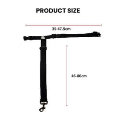 Adjustable Car Seat Belt & Dog Leash — Nylon Safety Strap