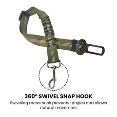 Adjustable Dog Seat Belt Tether — Car Safety Lead