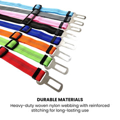 Adjustable Dog Seat Belt Tether — Car Safety Lead