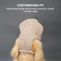 Adjustable Dog Sun Hat with Visor – Cute Corduroy Cap
