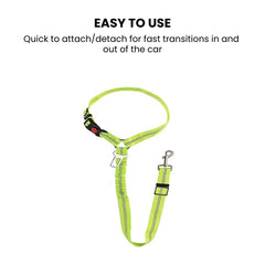 Adjustable Elastic Dog Seat Belt Leash