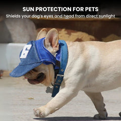 Adjustable Pet Baseball Cap — Breathable Dog & Cat Hat