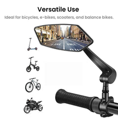 Adjustable Bicycle Rearview Mirror for Bikes & E-Bikes