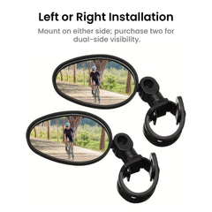Adjustable Bike Mirror – Wide-Angle Handlebar Rear View