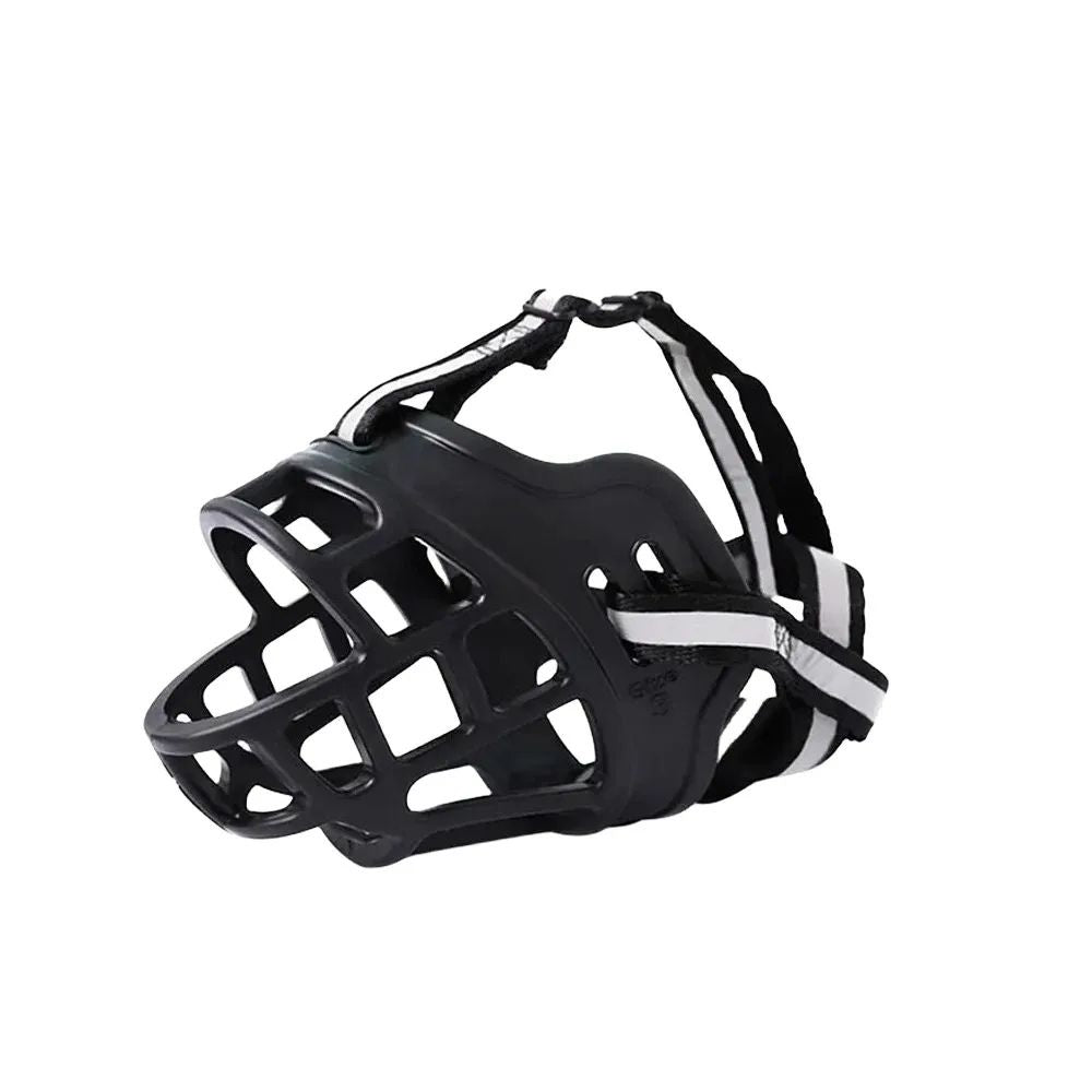 Adjustable Breathable Basket Dog Muzzle – Nylon Strap