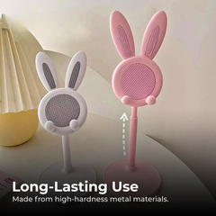 Cute Rabbit Phone Stand — Adjustable Desktop Holder