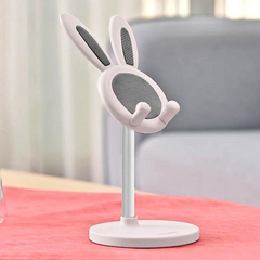 Cute Rabbit Phone Stand — Adjustable Desktop Holder