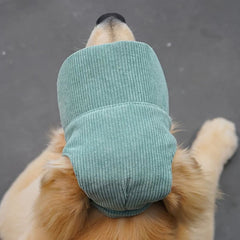 Adjustable Dog Sun Hat with Visor – Cute Corduroy Cap