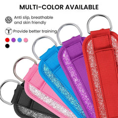 Adjustable Double D-Ring Ankle Straps for Gym Workouts