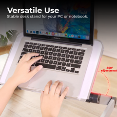 Aluminum Adjustable Laptop Stand for Bed Sofa PC