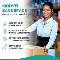 Adjustable Lumbar Back Brace for Pain Relief & Support