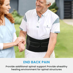 Adjustable Lumbar Back Support Belt for Pain Relief