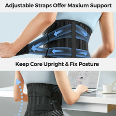 Adjustable Lumbar Back Support Belt for Pain Relief