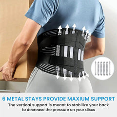 Adjustable Lumbar Back Support Belt for Pain Relief
