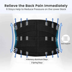 Adjustable Lumbar Back Support Belt for Pain Relief