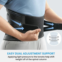 Adjustable Lumbar Back Support Belt for Pain Relief
