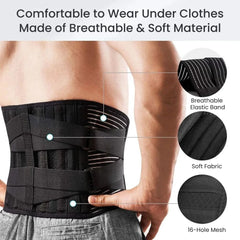 Adjustable Lumbar & Spine Support Belt for Back Pain