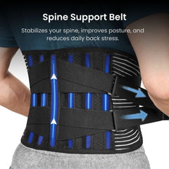 Adjustable Lumbar & Spine Support Belt for Back Pain