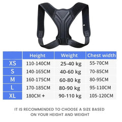 Adjustable Posture Corrector Brace for Back Support