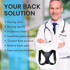 Adjustable Posture Corrector Brace for Back Support
