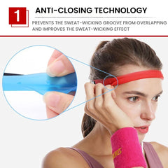 Adjustable Silicone Sports Sweatband