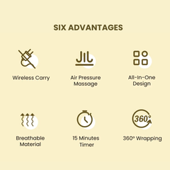 Air Compression Leg Massager for Circulation & Recovery