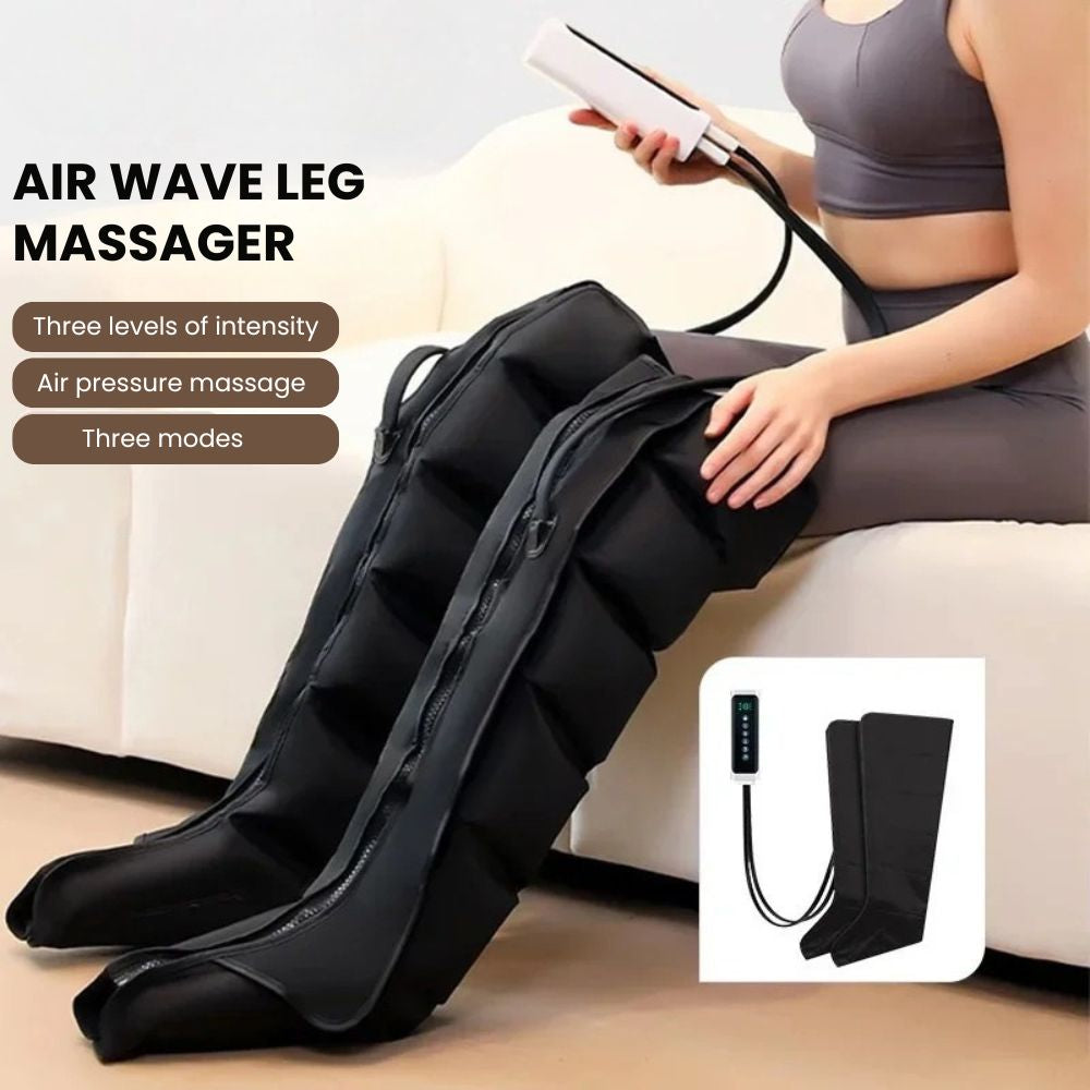 Air Wave Compression Leg Massager with Digital Control - leg massager