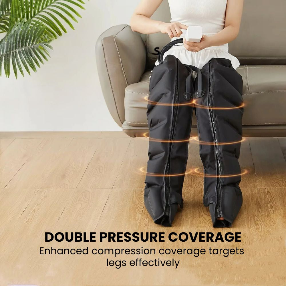 Air Wave Compression Leg Massager with Digital Control - full leg coverage