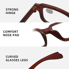 Anti-Blue Light Reading Glasses for Unisex +1.0 to +2.0