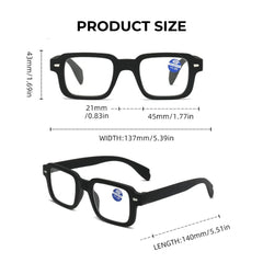 Anti-Blue Light Reading Glasses for Unisex +1.0 to +2.0