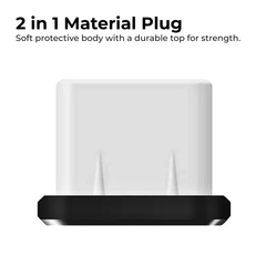 USB-C Anti-Dust Port Plugs (4pcs) + Cleaning Brush