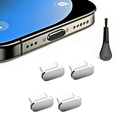 USB-C Anti-Dust Port Plugs (4pcs) + Cleaning Brush