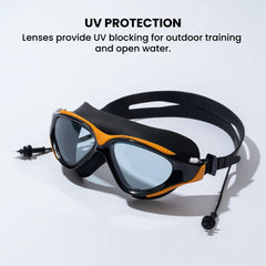 Anti-Fog Swim Goggles + Silicone Cap