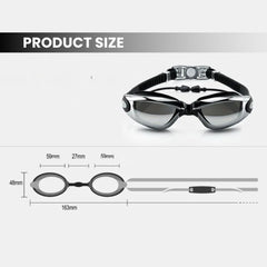 Anti-Fog UV Swim Goggles with Mirror Lens