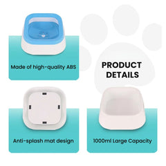 Anti-Splash Pet Water Bowl — Detachable & Easy Clean