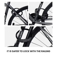 Anti-Theft Bike Cable Lock Steel Combination Padlock