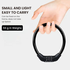 Anti-Theft Bike Cable Lock Steel Combination Padlock