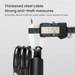 Anti-Theft Bike Cable Lock with Keys – Portable